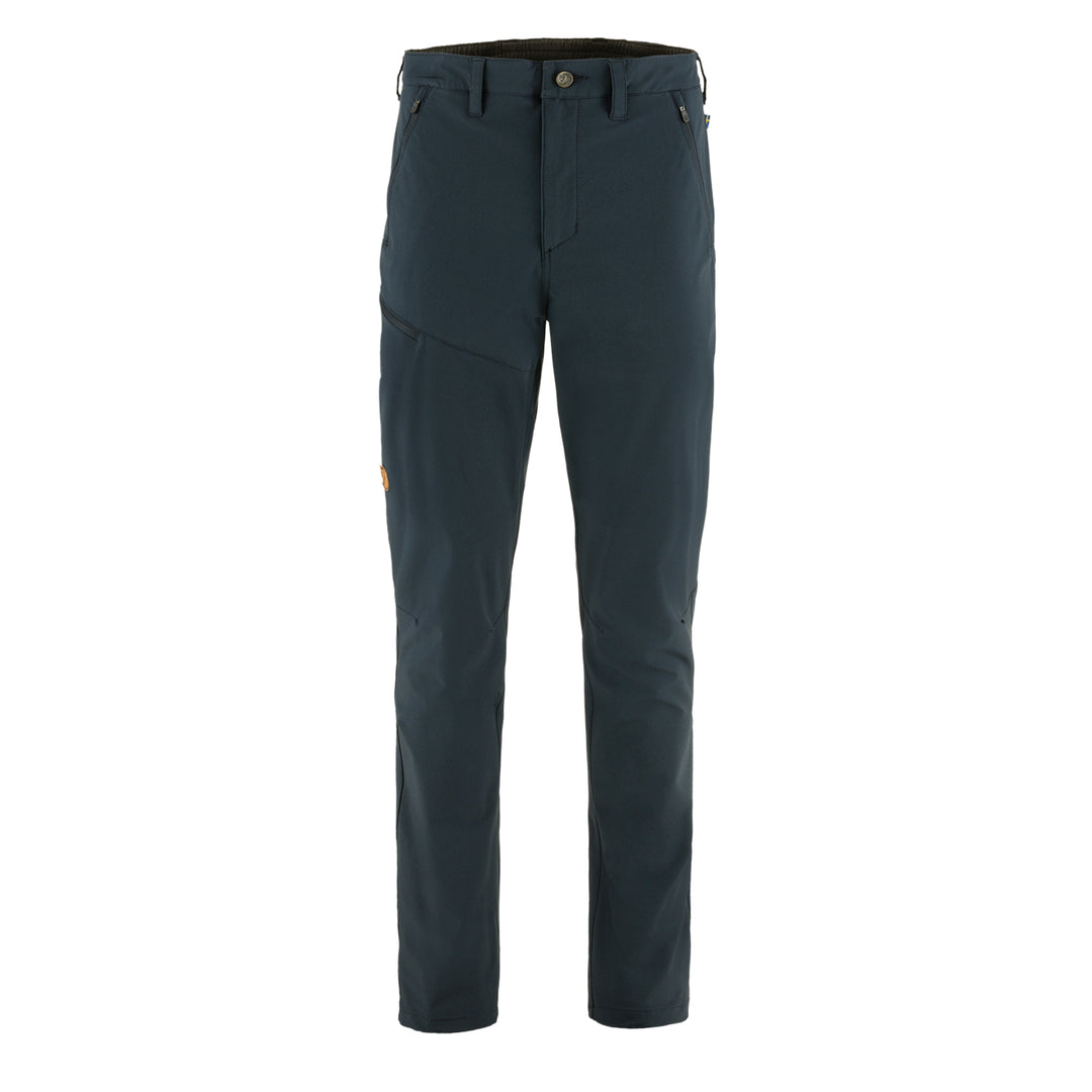 Fjallraven Abisko Trail Stretch Trousers Long Dark Navy - Parasol Store