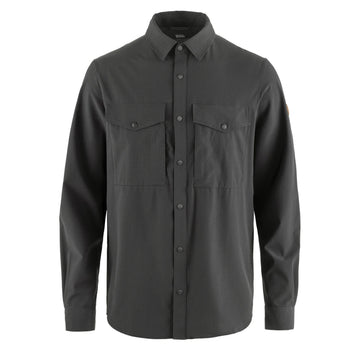 Fjallraven Abisko Trekking Shirt Dark Grey - Parasol Store