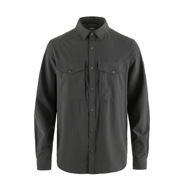Fjallraven Abisko Trekking Shirt Dark Grey - Parasol Store