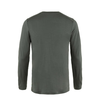 Fjallraven Abisko Wool LS T-Shirt Basalt - Parasol Store