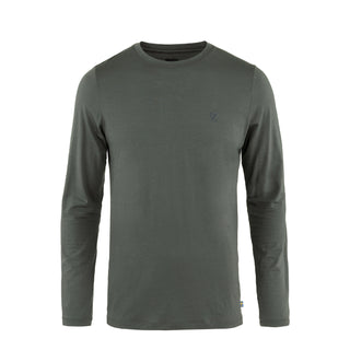 Fjallraven Abisko Wool LS T-Shirt Basalt - Parasol Store