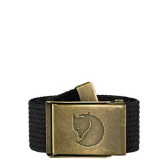 Fjallraven Canvas Brass Belt Black - Parasol Store