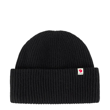 Fjallraven  Heavy Beanie Black - Parasol Store