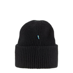 Fjallraven  Heavy Beanie Black - Parasol Store