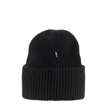Fjallraven  Heavy Beanie Black - Parasol Store