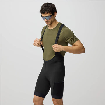 Fjallraven Hoja Bib Shorts Classic Black