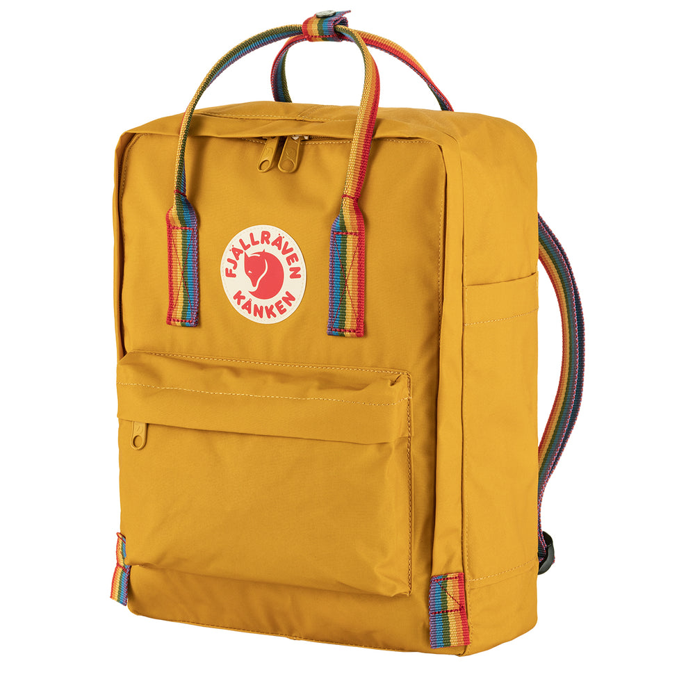 Fjallraven Kanken Rainbow Classic Backpack Ochre / Rainbow - Parasol Store