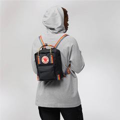 Fjallraven Kanken Rainbow Mini Chalk Rose / Rainbow - Parasol Store