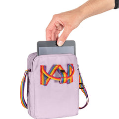 Fjallraven Kanken Rainbow Sling Chalk Rose / Rainbow - Parasol Store