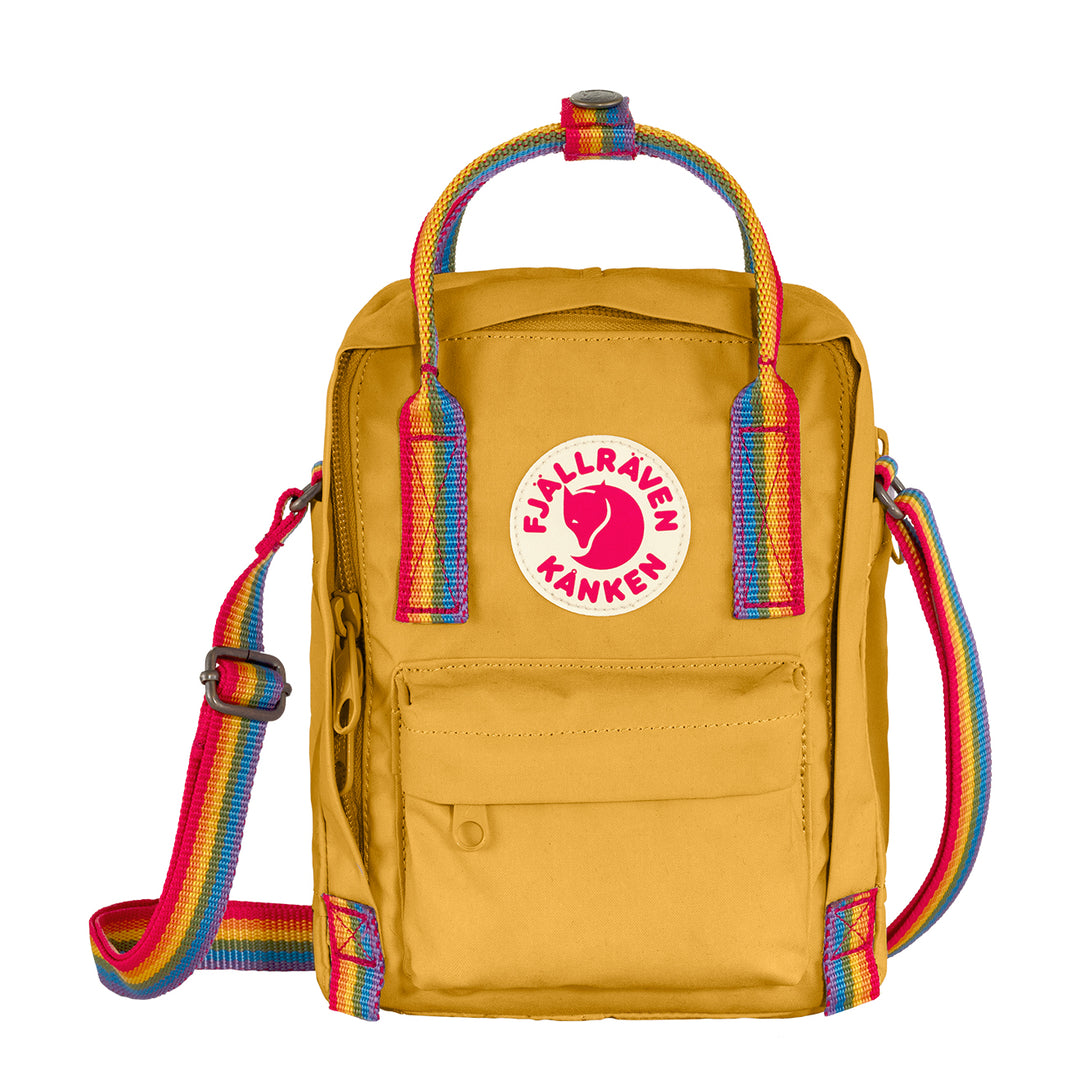 Fjallraven Kanken Rainbow Sling Ochre / Rainbow - Parasol Store