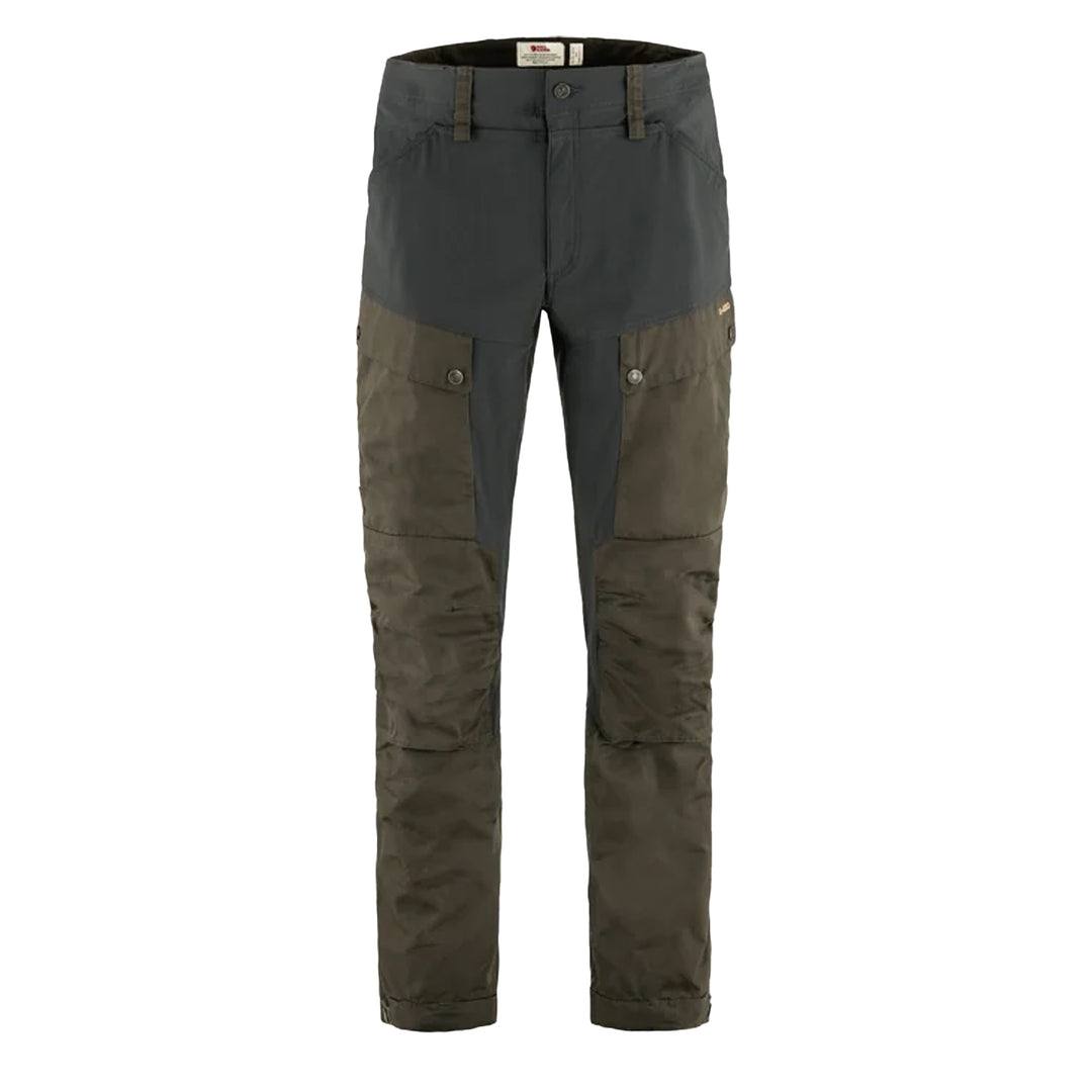 Fjallraven Keb Trousers Reg Leg Dark Olive / Dark Grey - Parasol Store