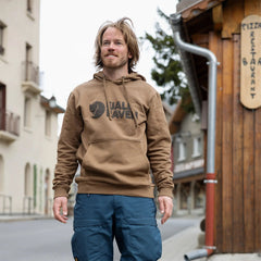 Fjallraven Logo Hoodie Black - Parasol Store