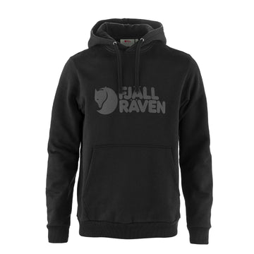 Fjallraven Logo Hoodie Black - Parasol Store