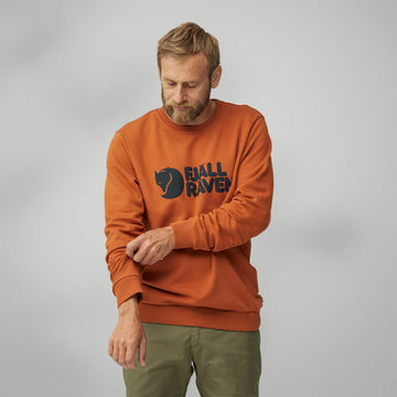 Fjallraven Logo Sweater Wood Brown - Parasol Store