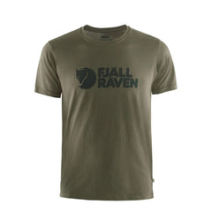Fjallraven Logo T-Shirt Dark Olive - Parasol Store