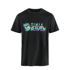 Fjallraven Multicolor Logo T-shirt Black