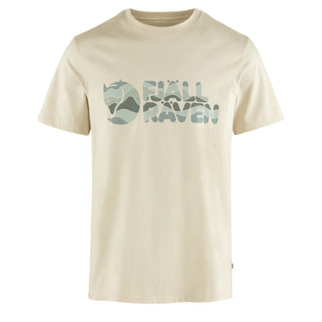 Fjallraven Multicolor Logo T-shirt Chalk White - Parasol Store