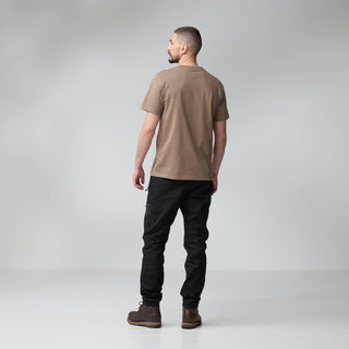 Fjallraven Multicolor Logo T-shirt Suede Brown - Parasol Store