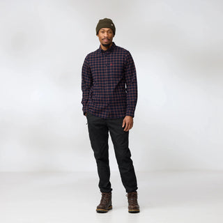 Fjallraven Ovik Flannel Shirt Chalk White / Laurel Green - Parasol Store