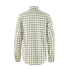 Fjallraven Ovik Flannel Shirt Chalk White / Laurel Green - Parasol Store