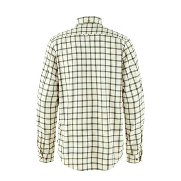 Fjallraven Ovik Flannel Shirt Chalk White / Laurel Green - Parasol Store