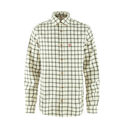 Fjallraven Ovik Flannel Shirt Chalk White / Laurel Green - Parasol Store