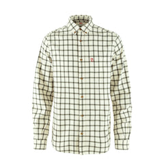 Fjallraven Ovik Flannel Shirt Chalk White / Laurel Green - Parasol Store
