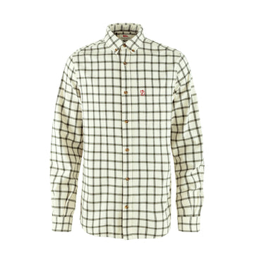 Fjallraven Ovik Flannel Shirt Chalk White / Laurel Green - Parasol Store
