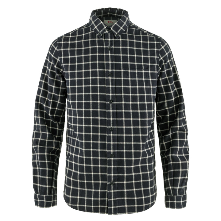 Fjallraven Ovik Flannel Shirt Dark Navy / Chalk White - Parasol Store
