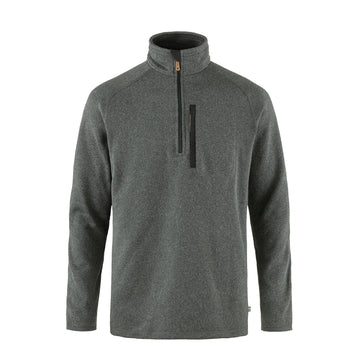Fjallraven Ovik Fleece Half Zip Dark Grey - Parasol Store
