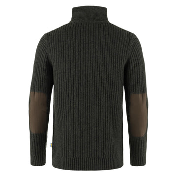 Fjallraven Ovik Half Zip Knit Dark Olive - Parasol Store