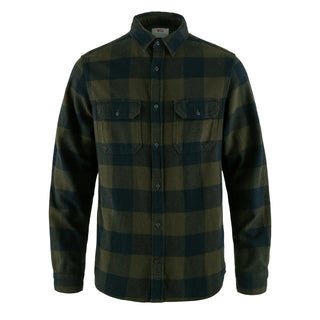 Fjallraven Ovik Heavy Flannel Shirt Deep Forest / Dark Navy - Parasol Store