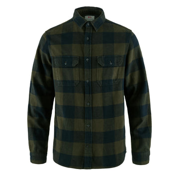 Fjallraven Ovik Heavy Flannel Shirt Deep Forest / Dark Navy - Parasol Store