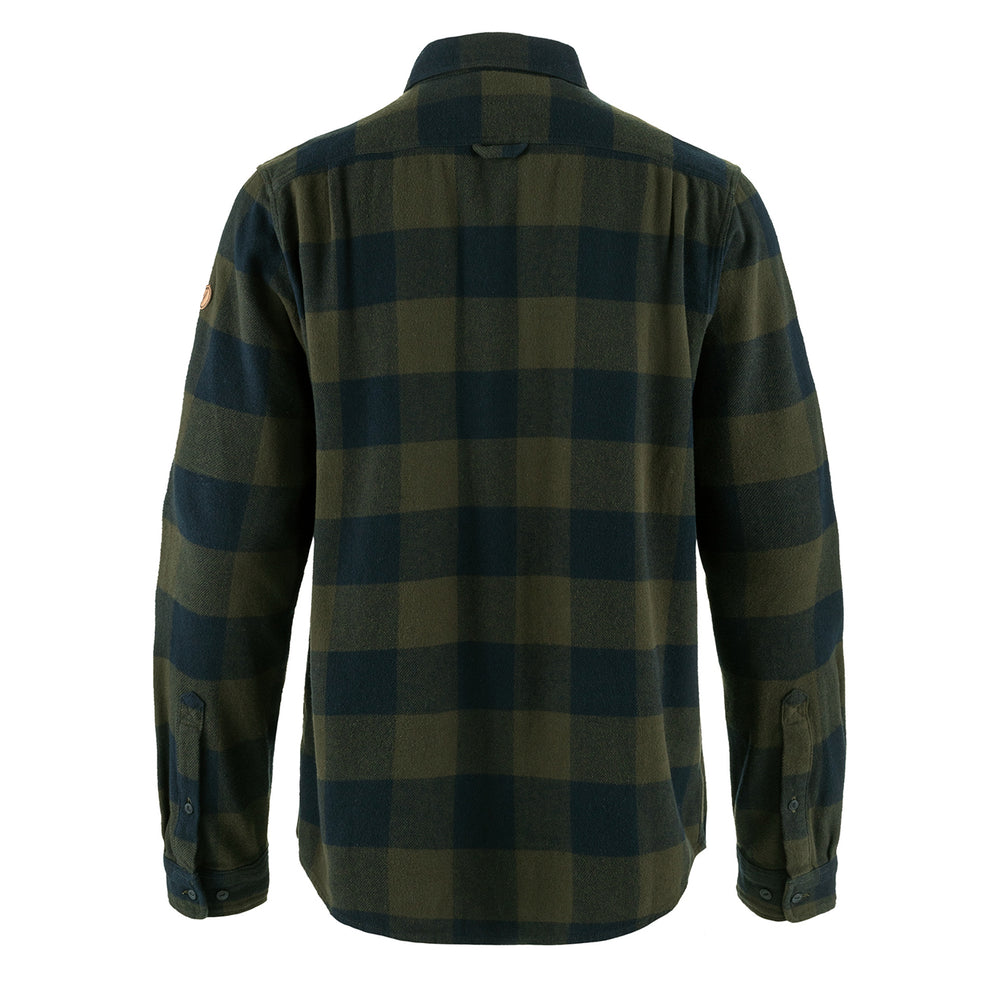 Fjallraven Ovik Heavy Flannel Shirt Deep Forest / Dark Navy - Parasol Store