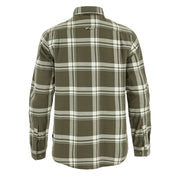Fjallraven Ovik Lite Flannel Shirt Laurel Green / Chalk White - Parasol Store