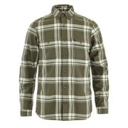 Fjallraven Ovik Lite Flannel Shirt Laurel Green / Chalk White - Parasol Store