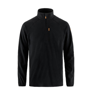 Fjallraven Ovik Lite Fleece Half Zip Black - Parasol Store