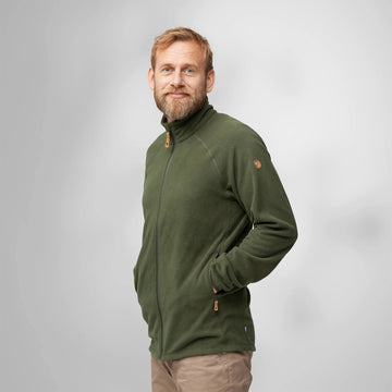 Fjallraven Ovik Lite Fleece Jacket Deep Forest - Parasol Store