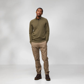 Fjallraven Ovik Lite Half Zip Grey / Melange - Parasol Store