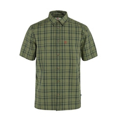 Fjallraven Ovik Lite Shirt SS Green-Dark Navy - Parasol Store