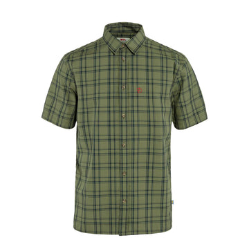 Fjallraven Ovik Lite Shirt SS Green-Dark Navy - Parasol Store