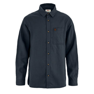 Fjallraven Ovik Relaxed Hemp Shirt LS Dark Navy - Parasol Store