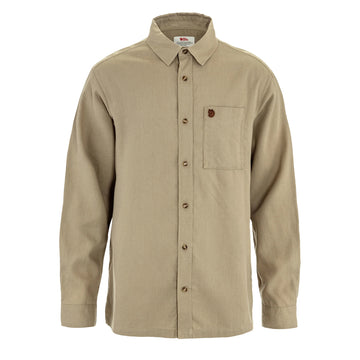 Fjallraven Ovik Relaxed Hemp Shirt LS Sand Stone - Parasol Store