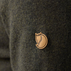 Fjallraven Ovik Round Neck Sweater Dark Olive - Parasol Store