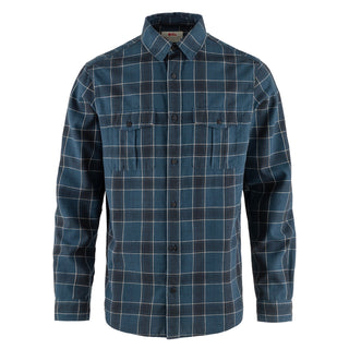 Fjallraven Ovik Travel Shirt LS Indigo Blue-Dark Navy - Parasol Store