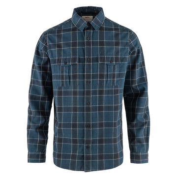 Fjallraven Ovik Travel Shirt LS Indigo Blue-Dark Navy - Parasol Store