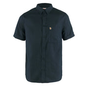 Fjallraven Ovik Travel Shirt SS Dark Navy - Parasol Store