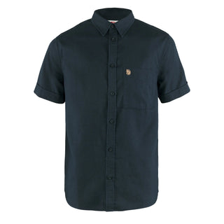 Fjallraven Ovik Travel Shirt SS Dark Navy - Parasol Store