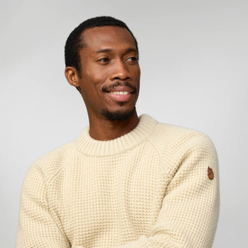 Fjallraven Ovik Waffle Knit Navy - Parasol Store