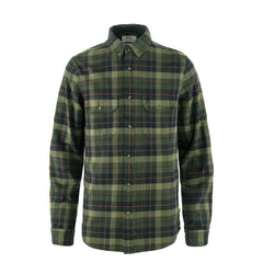 Fjallraven Singi Heavy Flannel Shirt Black / Deep Forest - Parasol Store